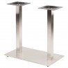 Quadrato Dual Column Stainless Square Base