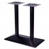 Quadrato Dual Column Stainless Square Base